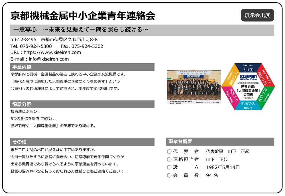 京都機械金属中小企業青年連絡会