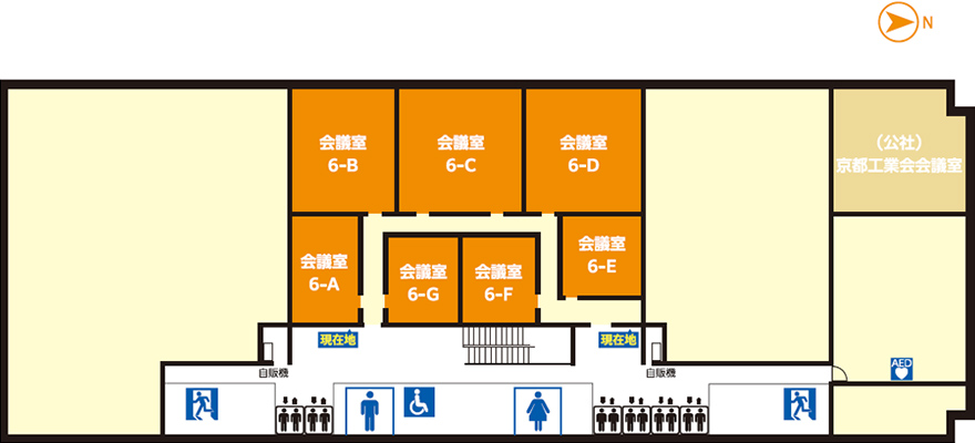 フロアマップ６階